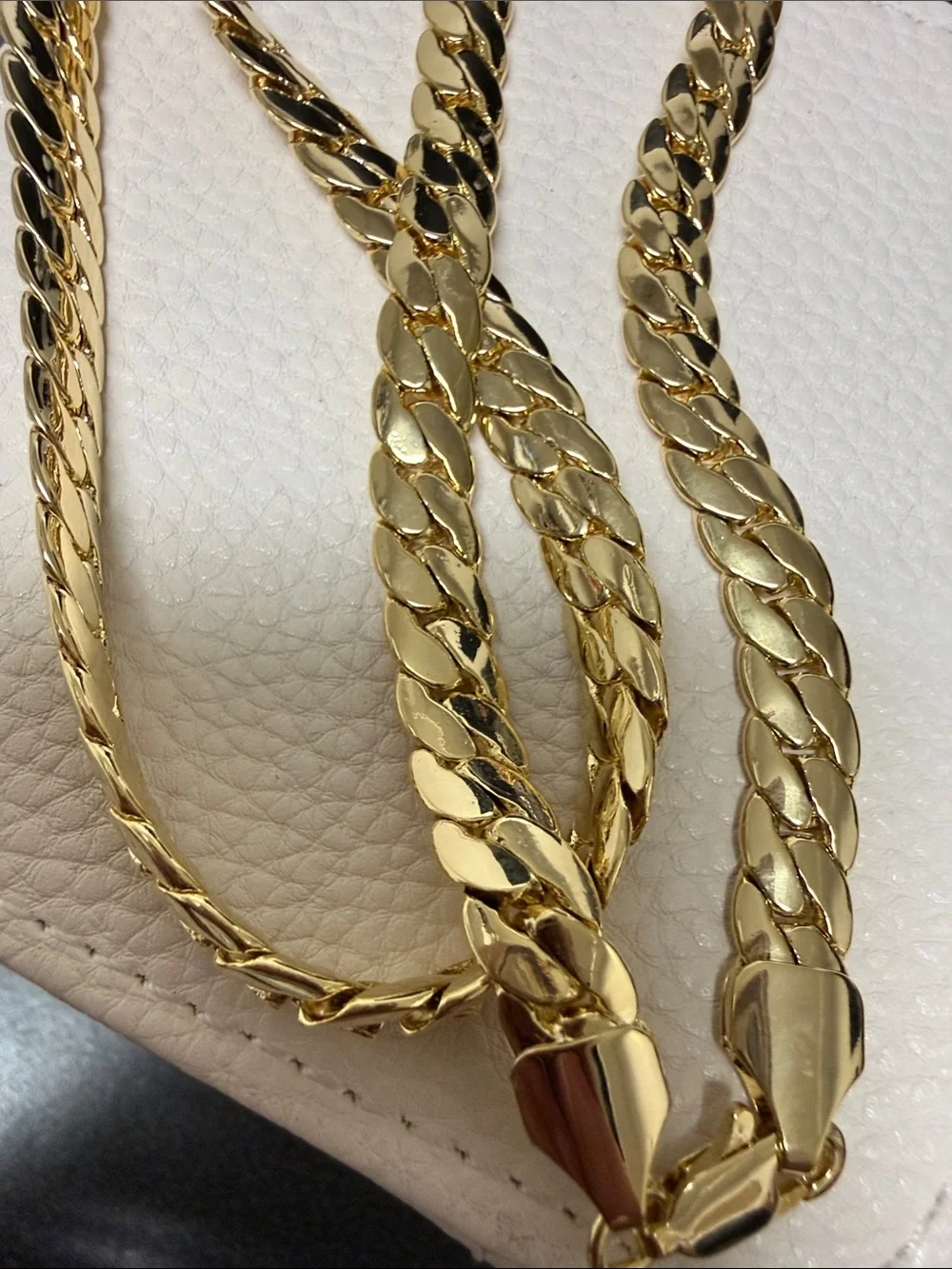 14K Gold-Filled Curb/Cuban Chain Necklace for Men - 24”
